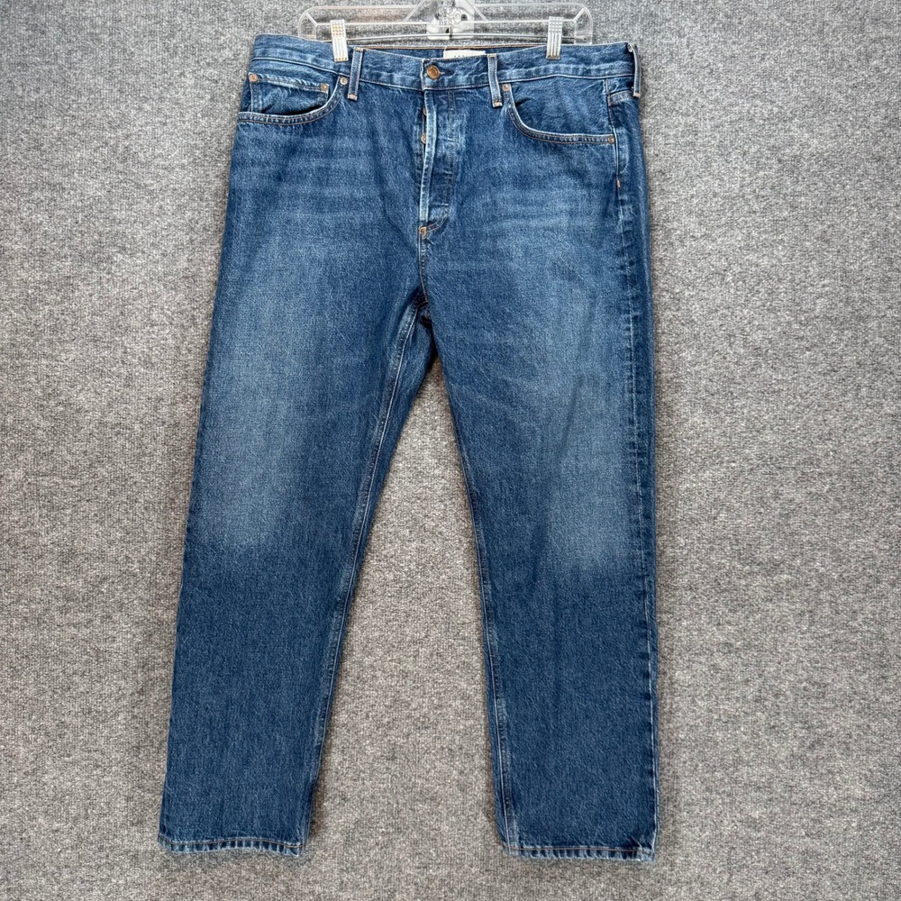 Agolde Jeans Women 32 Blue Parker Long High Rise Straight Leg Denim Classic